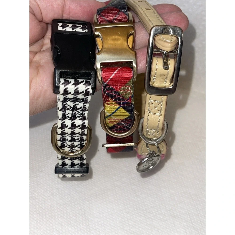 Dog Collars Set Of 3 For Size Small‎ To Medium Adjustable 12
